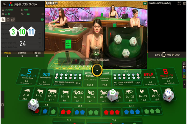 Guide to play Super Color Sic Bo at online casinos