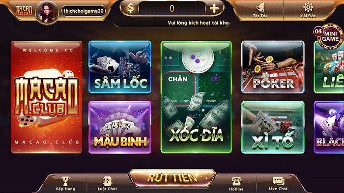 Game xóc đĩa online đổi thưởng